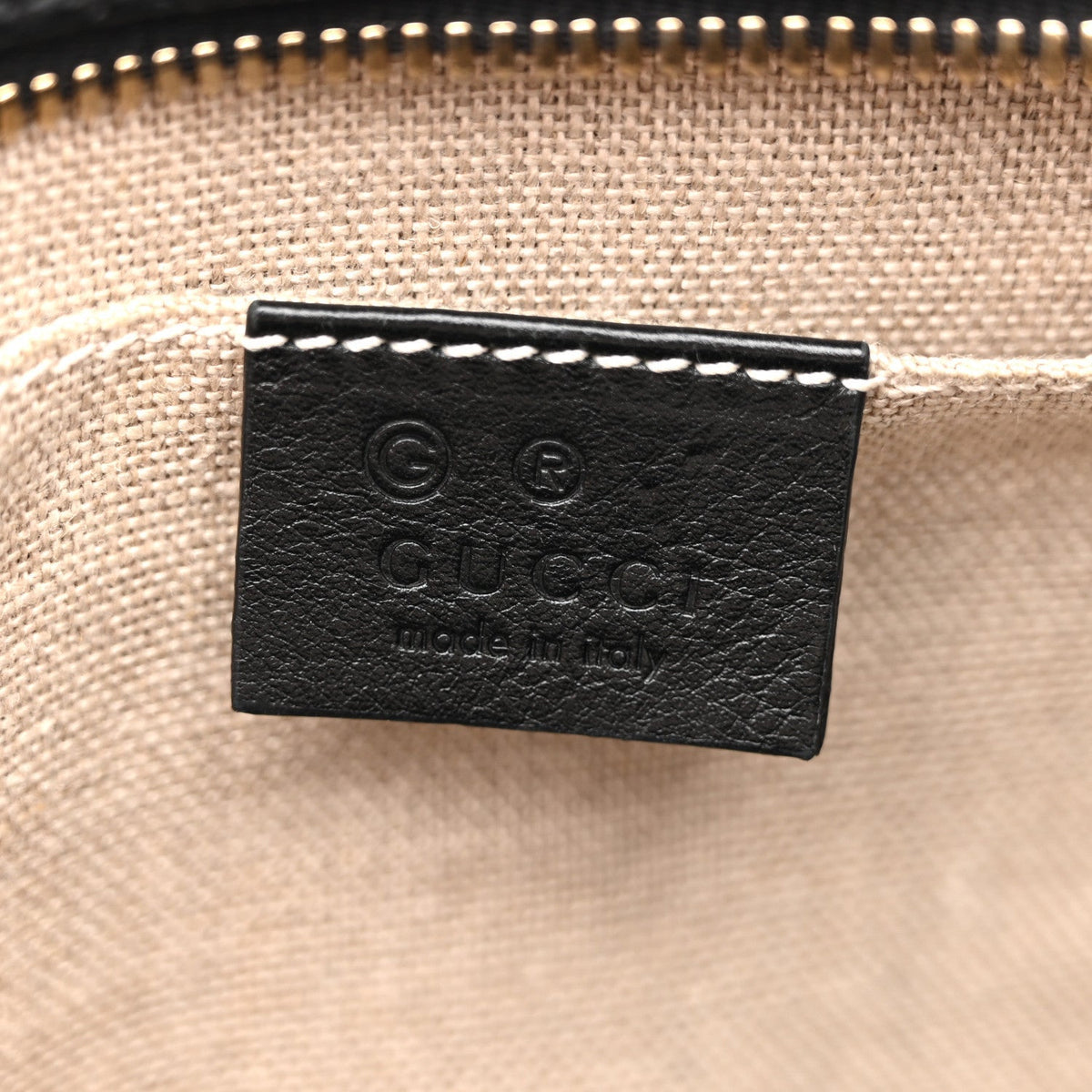 Microguccissima Mini Bree Messenger Bag Black
