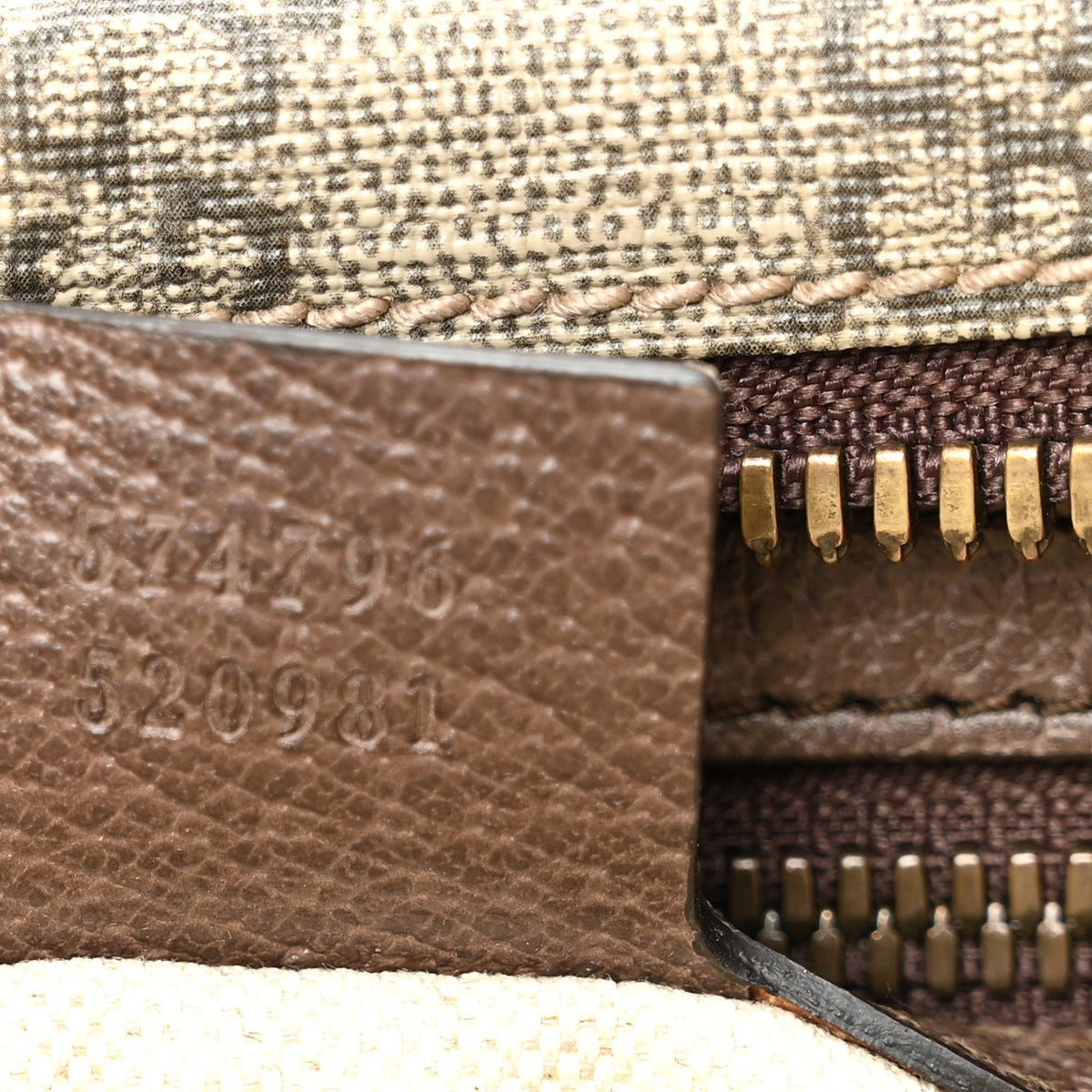 Soft GG Supreme Monogram Medium Ophidia Belt Bag Dark Brown