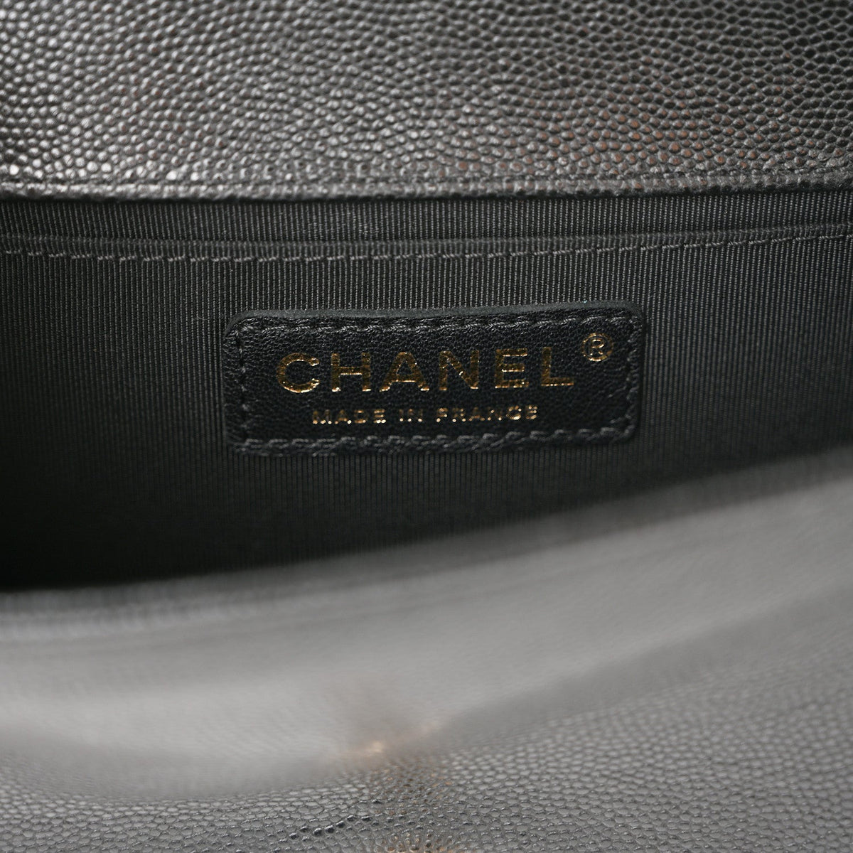 Caviar Quilted Small Boy Flap Black
