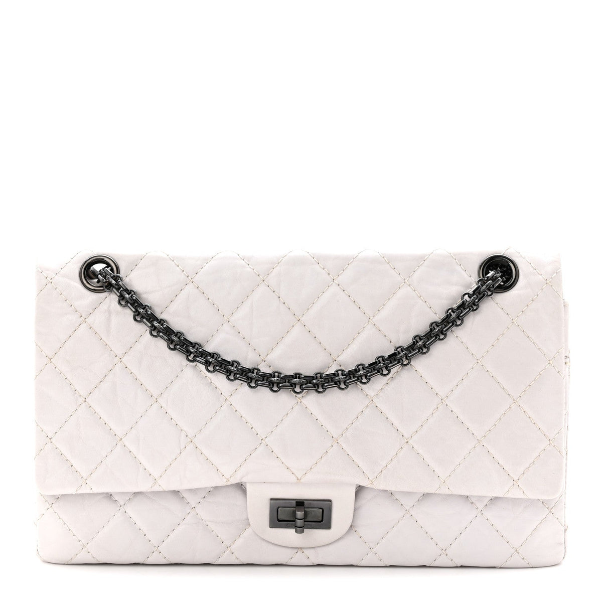 Aged Calfskin 2.55 Reissue 226 Flap White