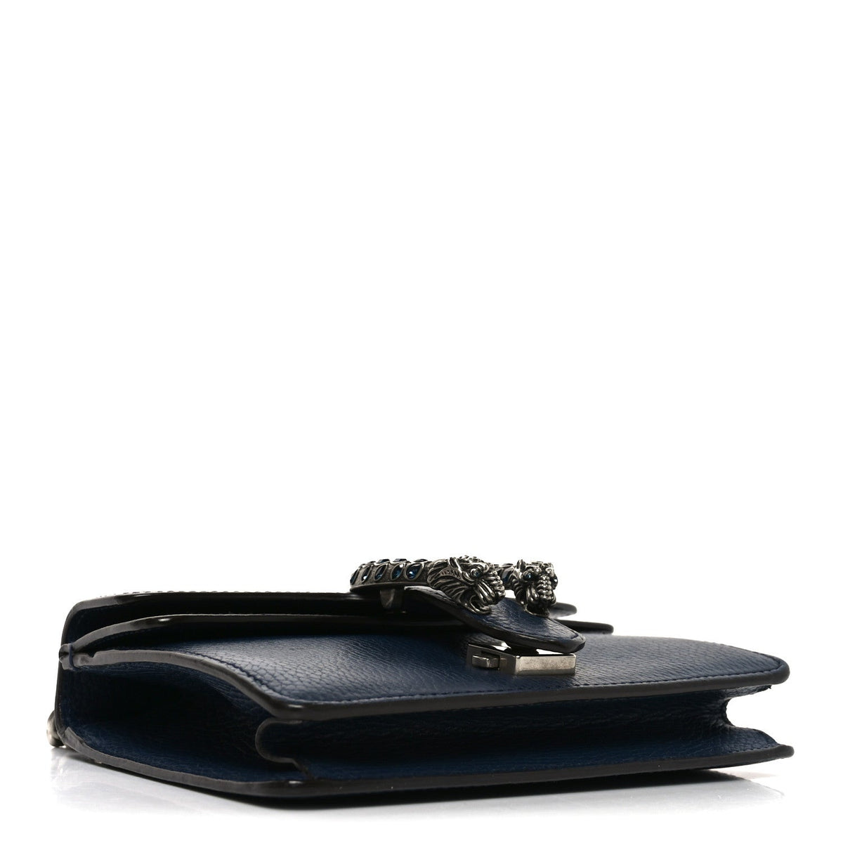 Dollar Calfskin Crystal Mini Dionysus Shoulder Bag Blue Agata Montana Sapphire