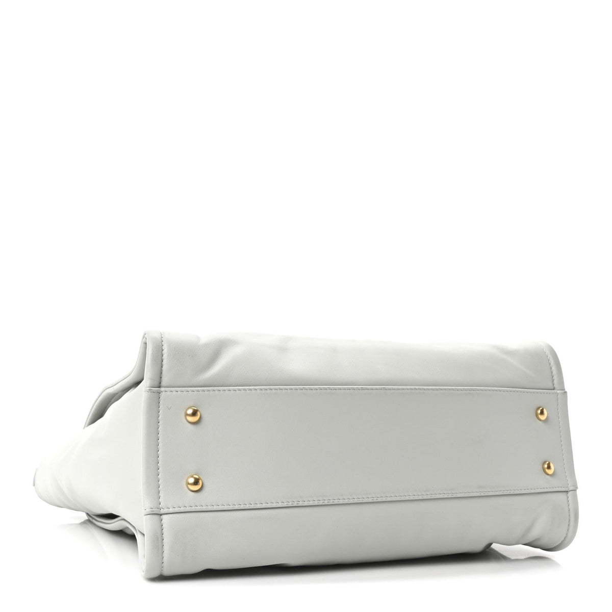 Calfskin Small Deauville Tote Light Grey