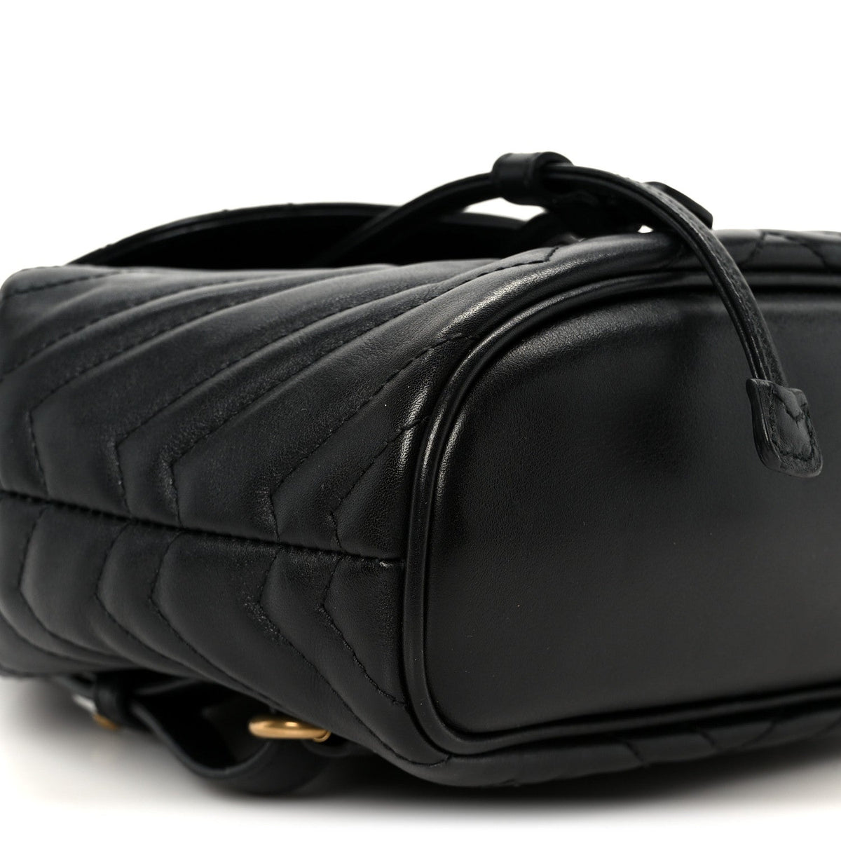 Calfskin Matelasse GG Marmont Flap Backpack Black