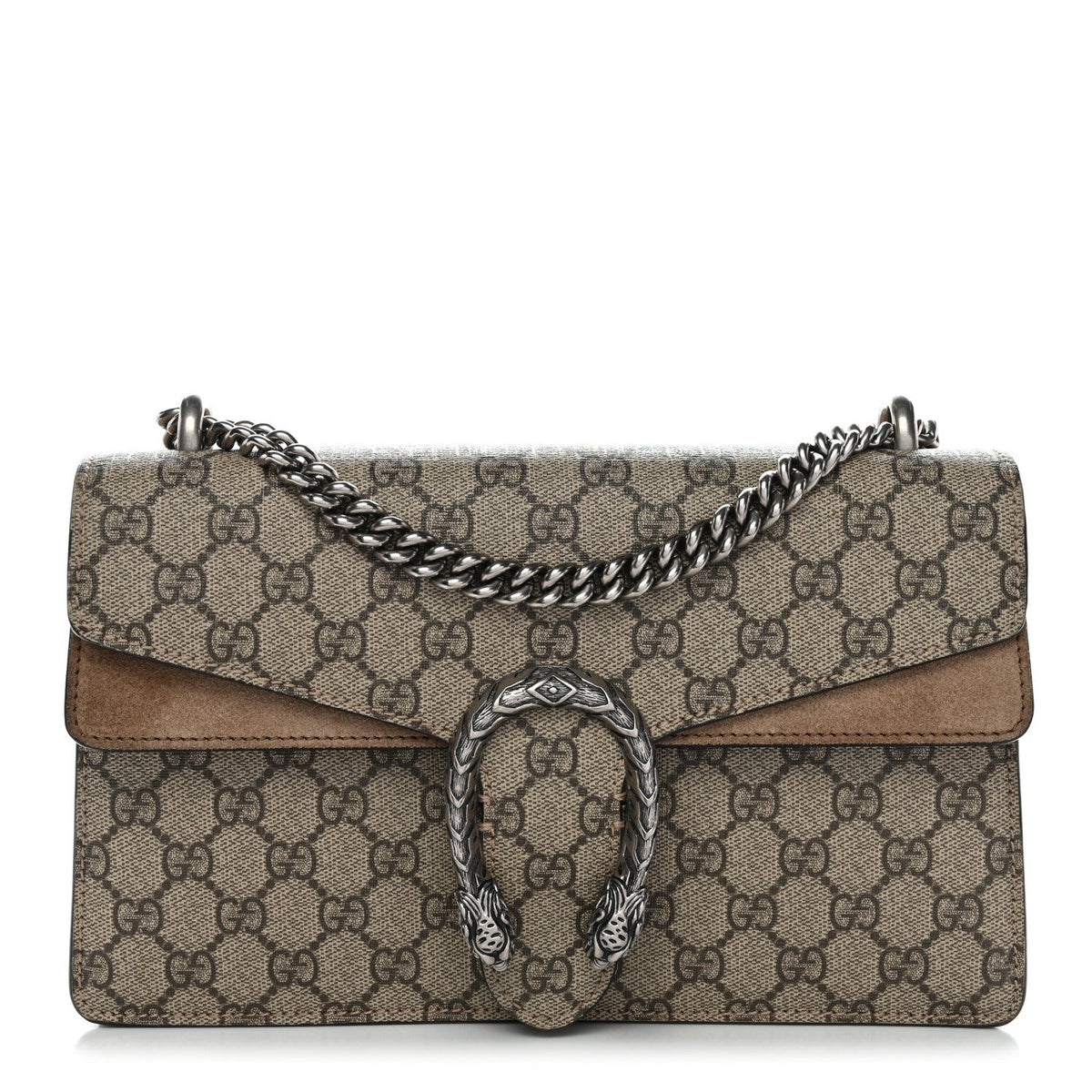 GG Supreme Monogram Small Dionysus Shoulder Bag Taupe
