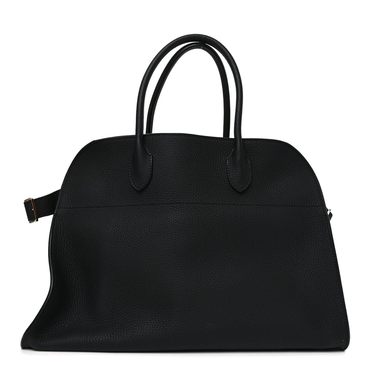 Matte Grained Calfskin Soft Margaux 15 Black
