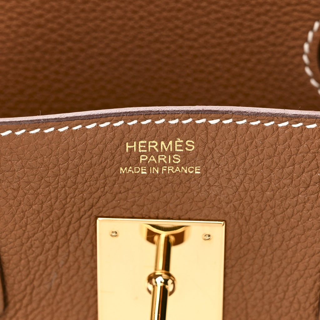 Togo Birkin 30 Gold