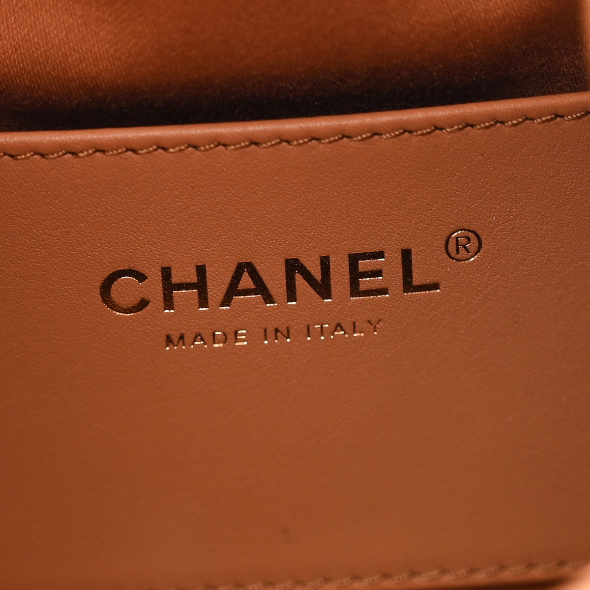 Caviar Quilted Small Chanel 25 Handbag Brown