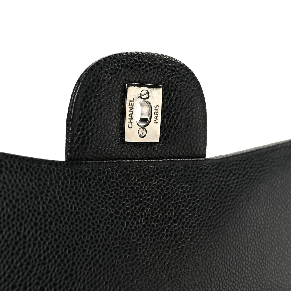 Caviar Quilted Maxi Double Flap Black