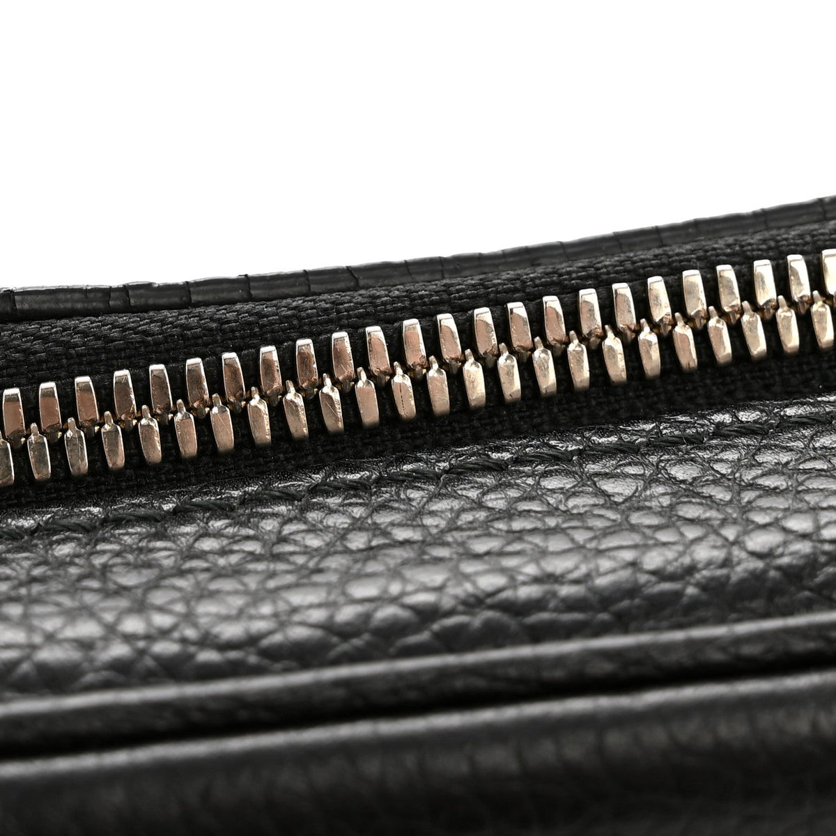 Pebbled Calfskin Small Soho Disco Bag Black