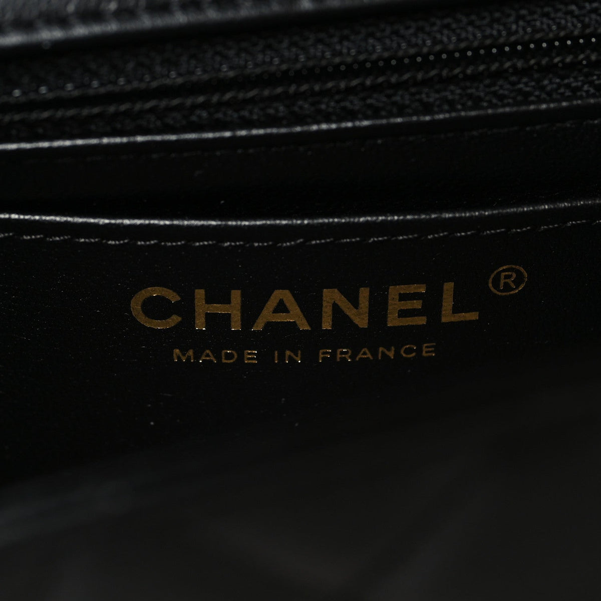 Lambskin Quilted Mini Rectangular Flap Black