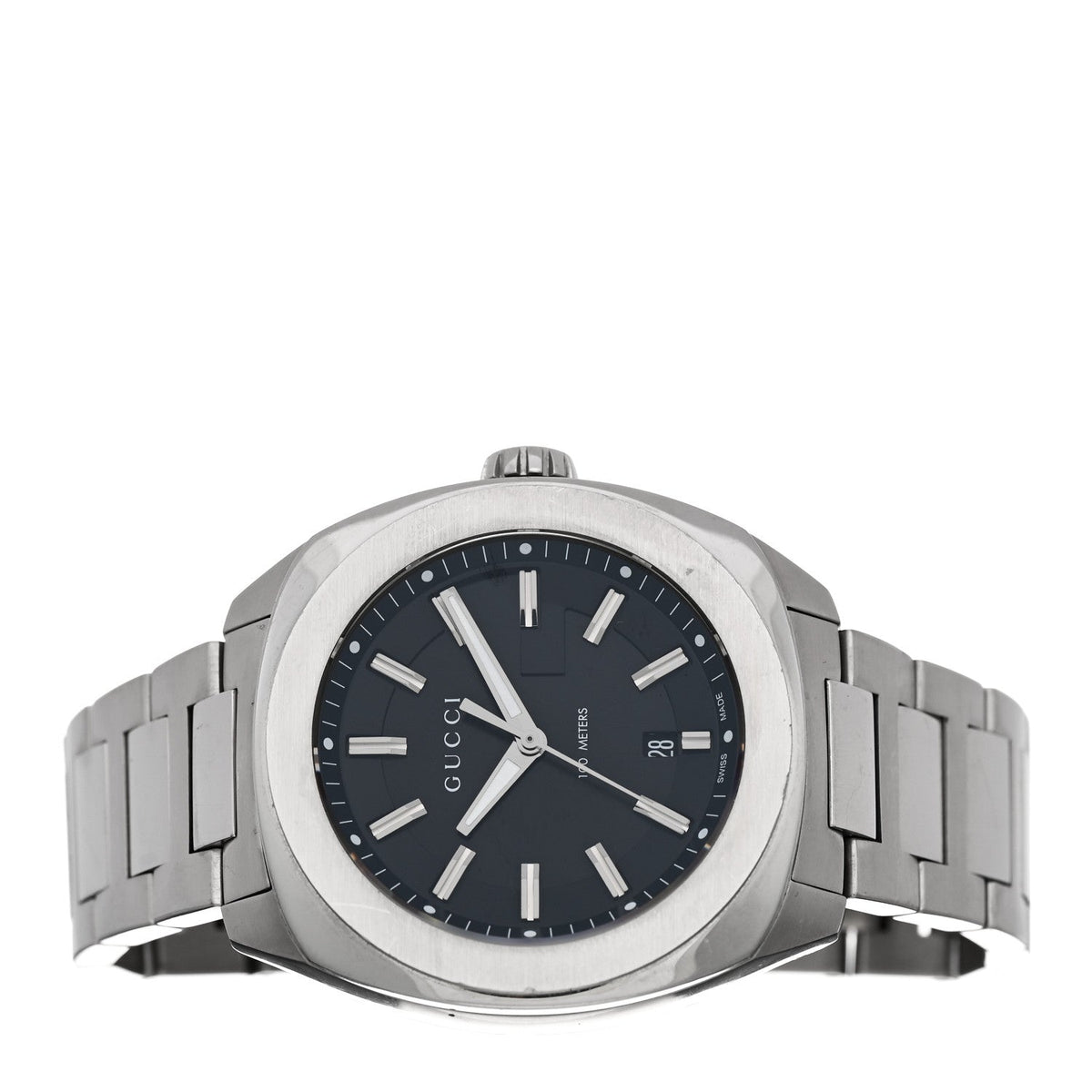 Stainless Steel 44mm GG2570 Quartz Watch Black