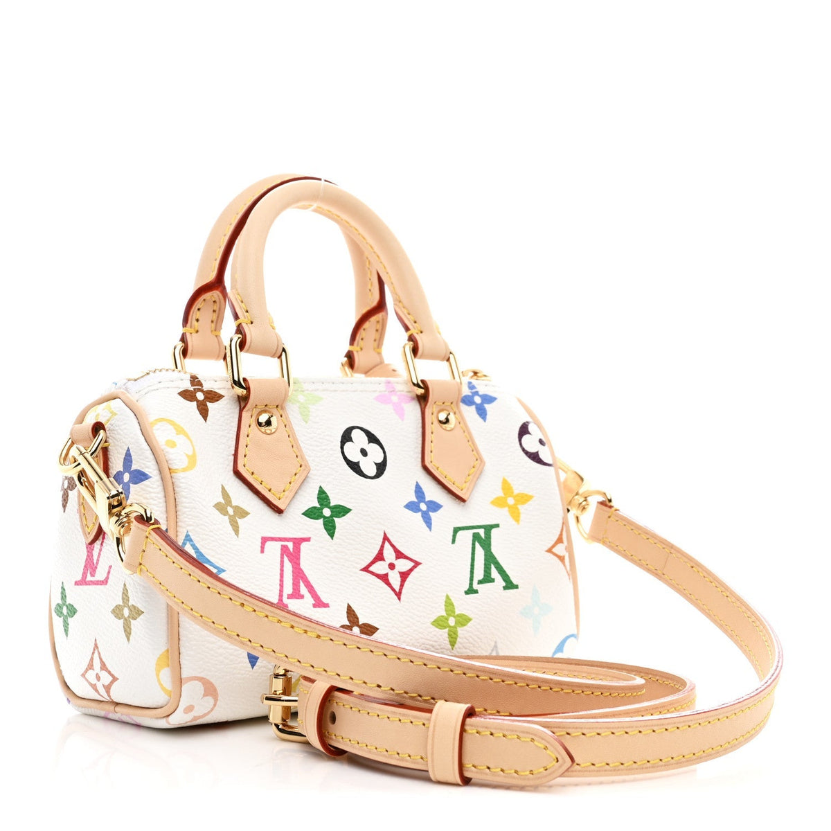 LV X TM Monogram Multicolor Nano Speedy White