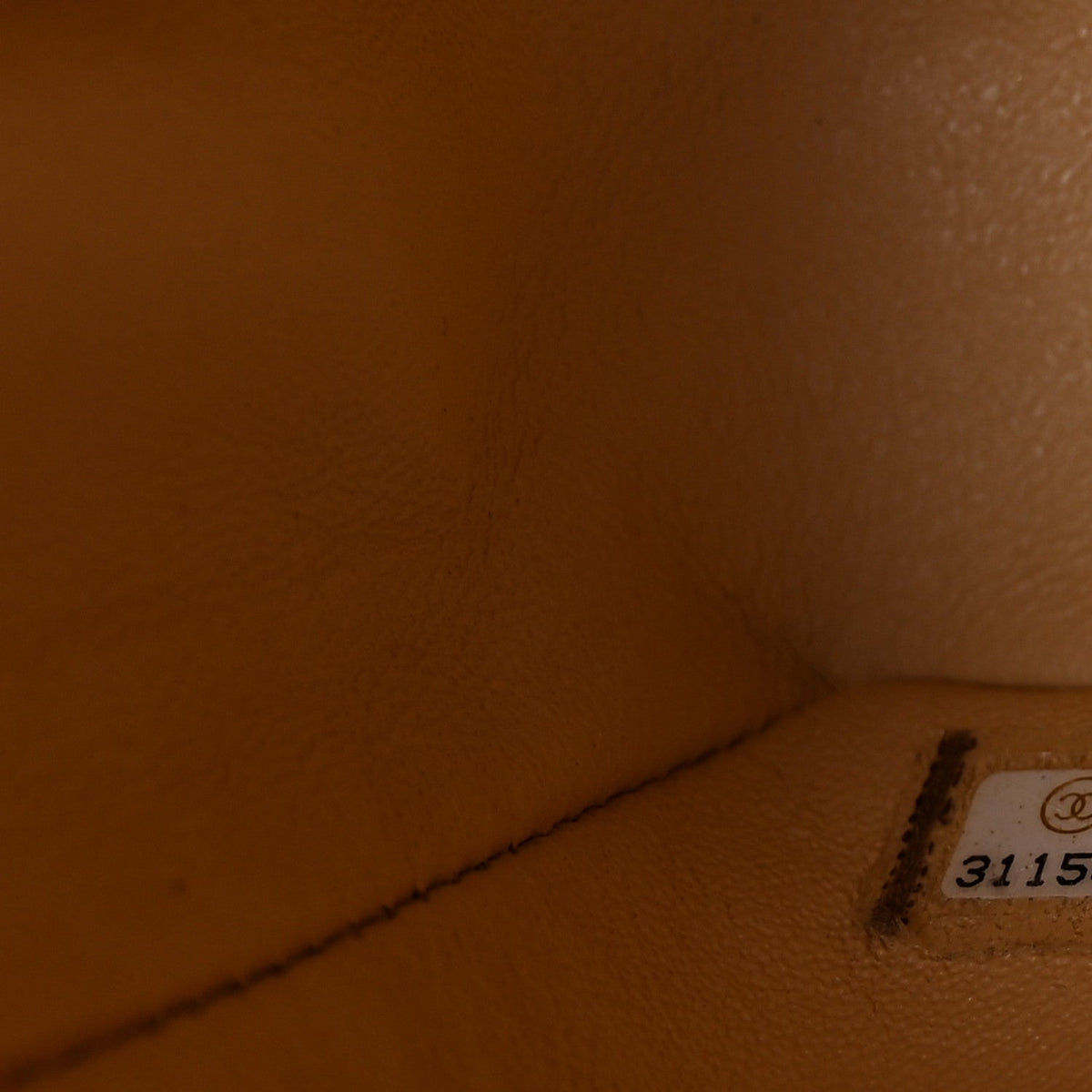 Caviar Quilted Medium Double Flap Beige