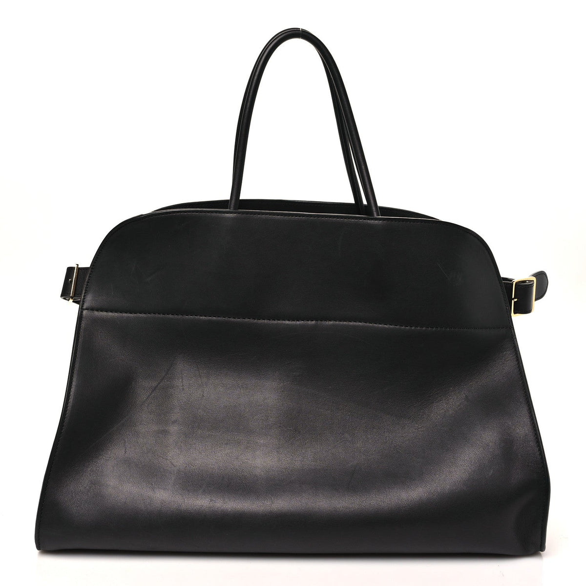 Polished Saddle Calfskin Soft Margaux 17 Black