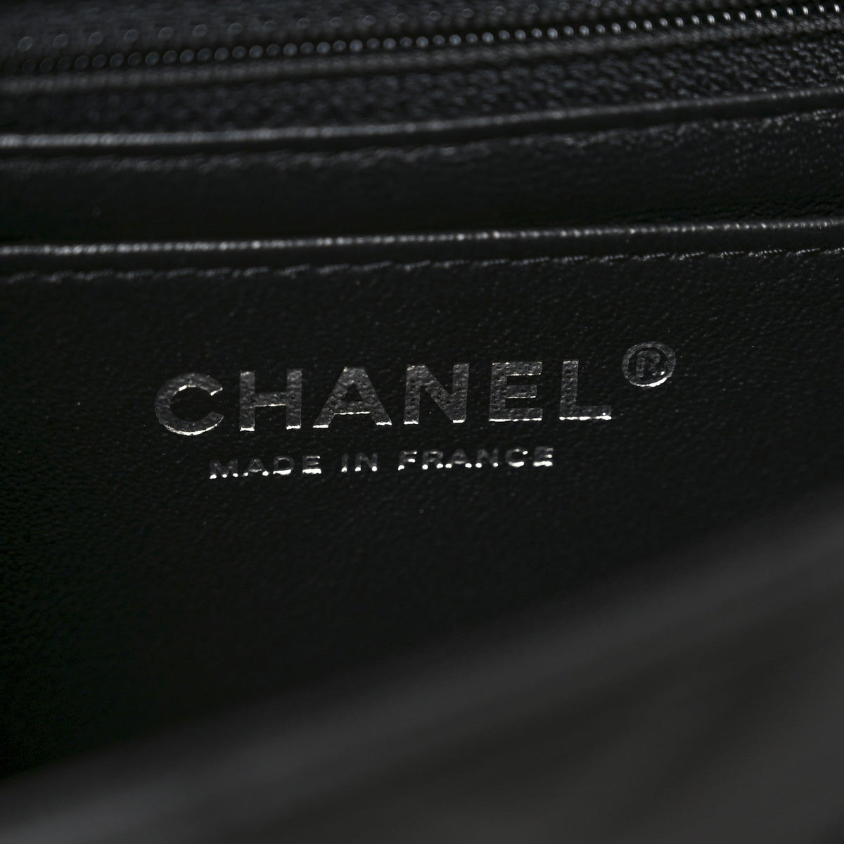 Lambskin Quilted Mini Rectangular Flap Black