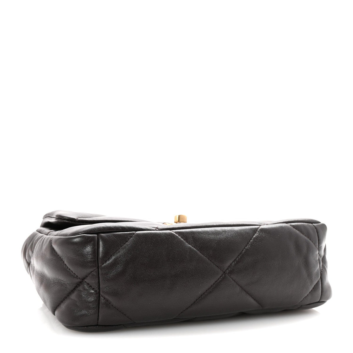 Lambskin Quilted Medium Chanel 19 Flap Dark Brown