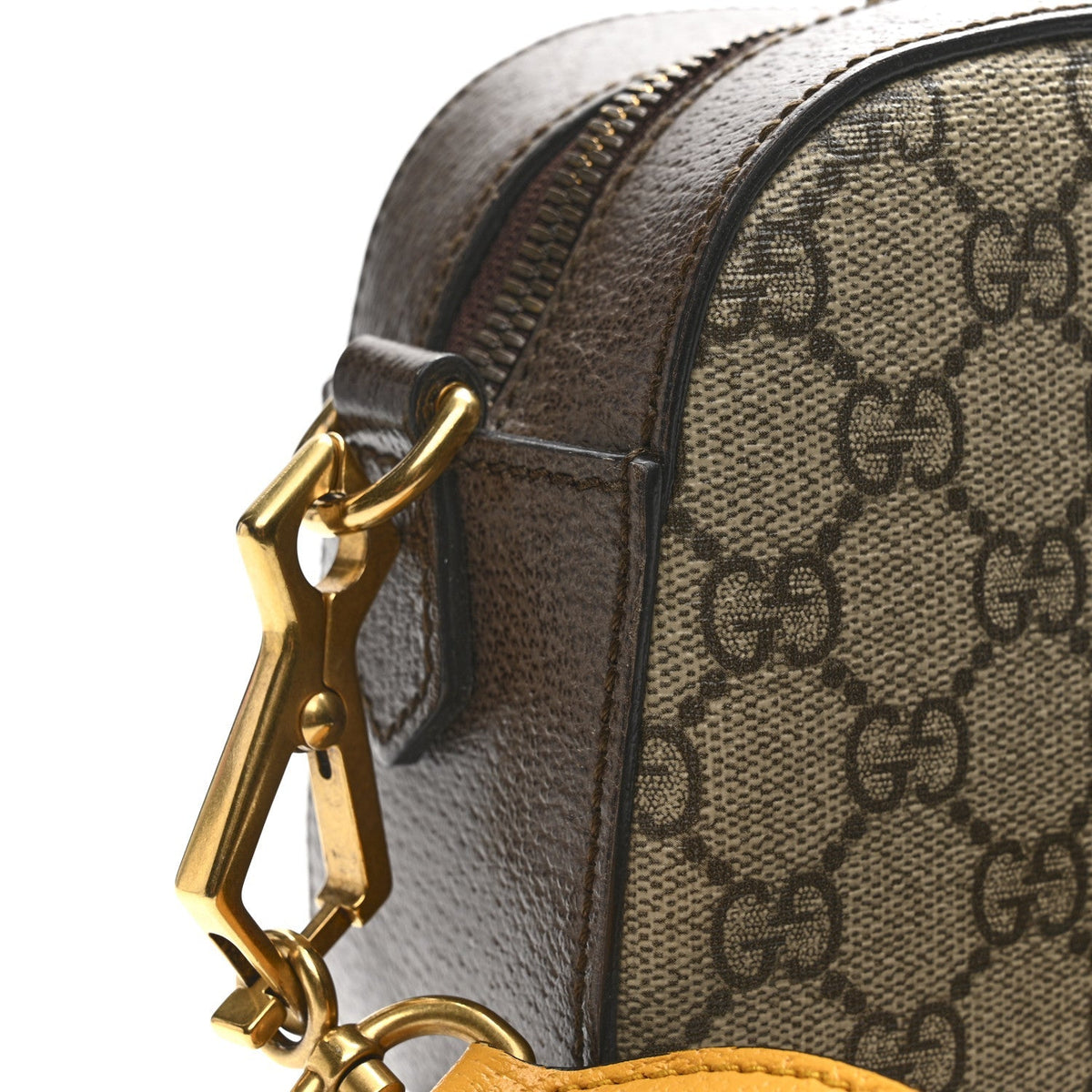 GG Supreme Monogram Web Neo Vintage Shoulder Bag Beige New Acero Crop