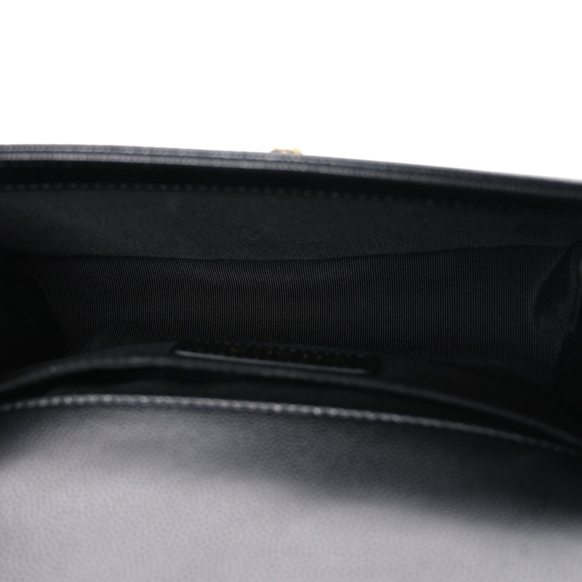 Caviar Quilted Small Boy Flap Black