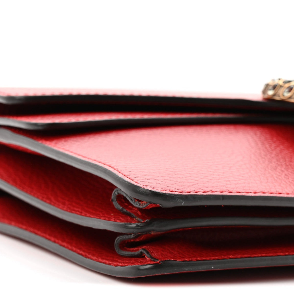Dollar Calfskin Swarovski Crystal Small Dionysus Shoulder Bag Hibiscus Red