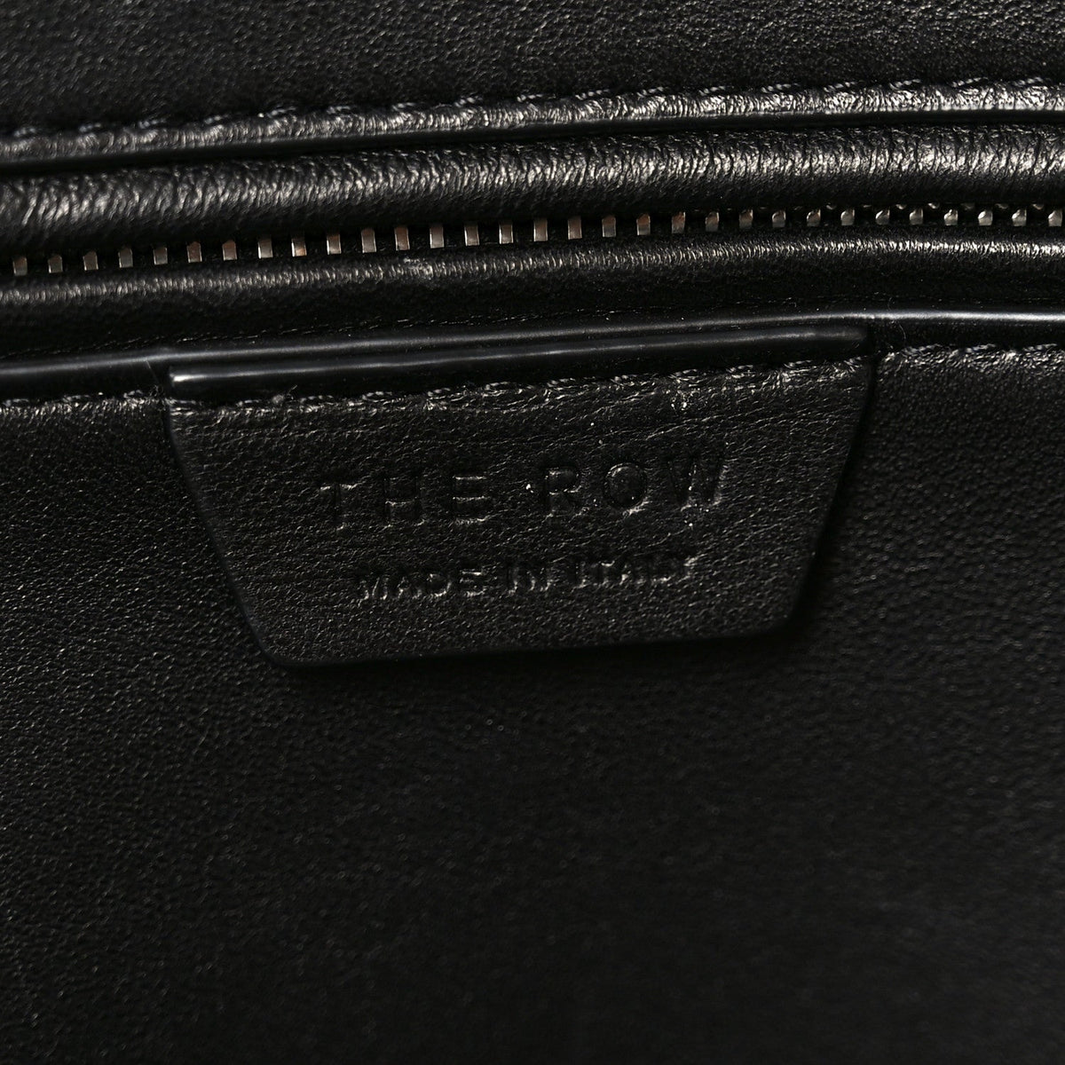 Matte Grained Calfskin India 15.75 Black