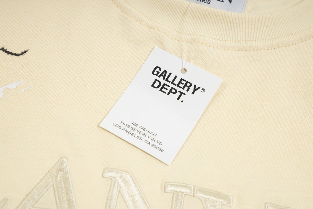Gallery Dept X LANVIN Hand drawn doodle splash ink letters TEE
