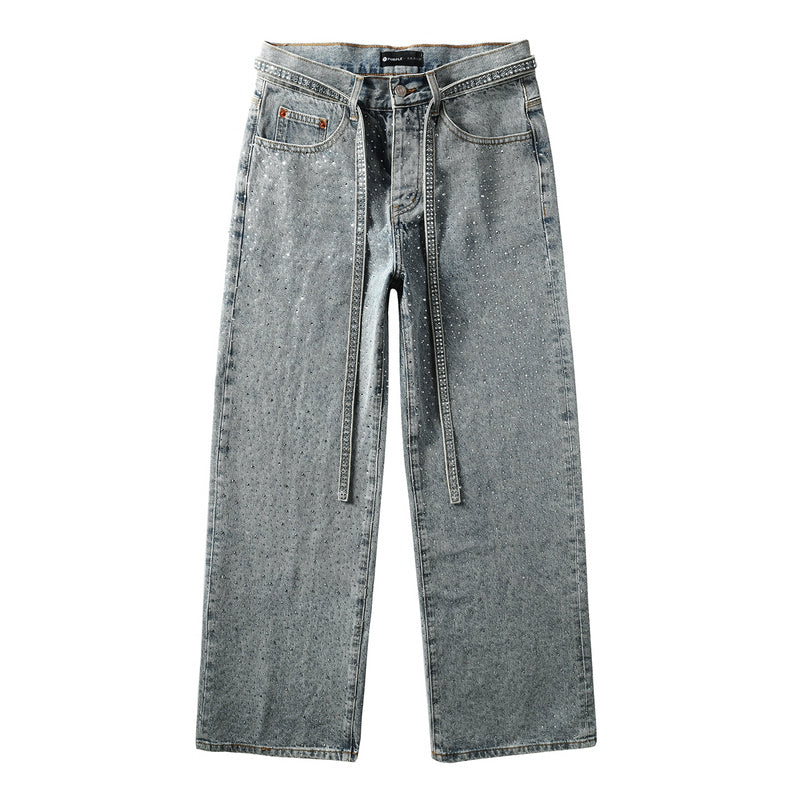 Purple Brand Crystal Diamond Jeans #9129