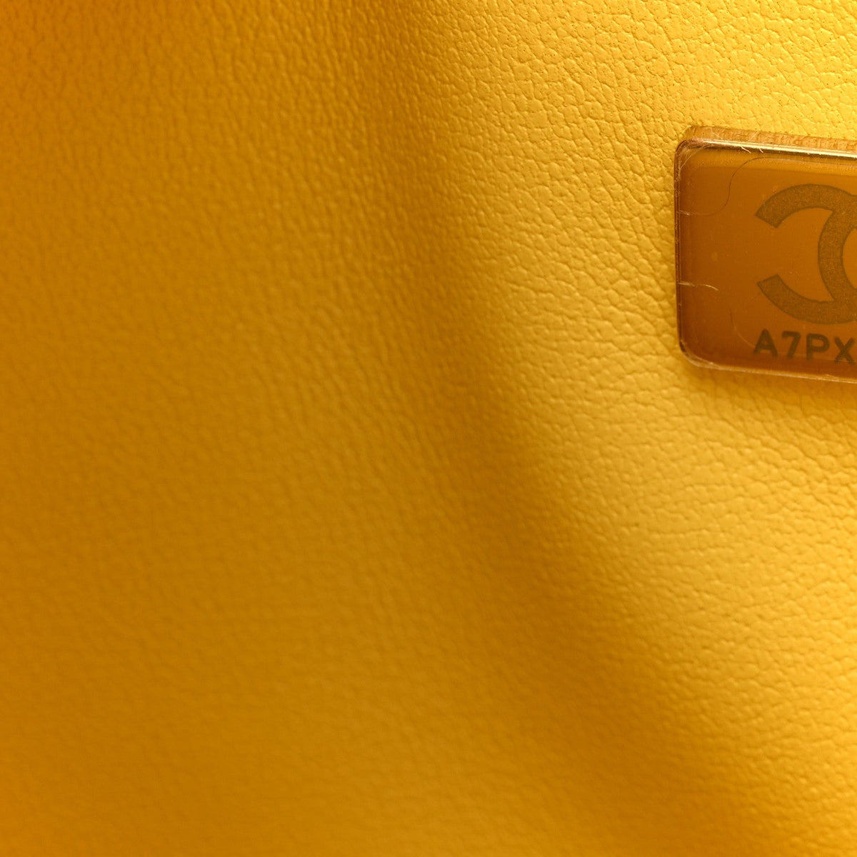 Caviar Quilted Medium Double Flap Yellow