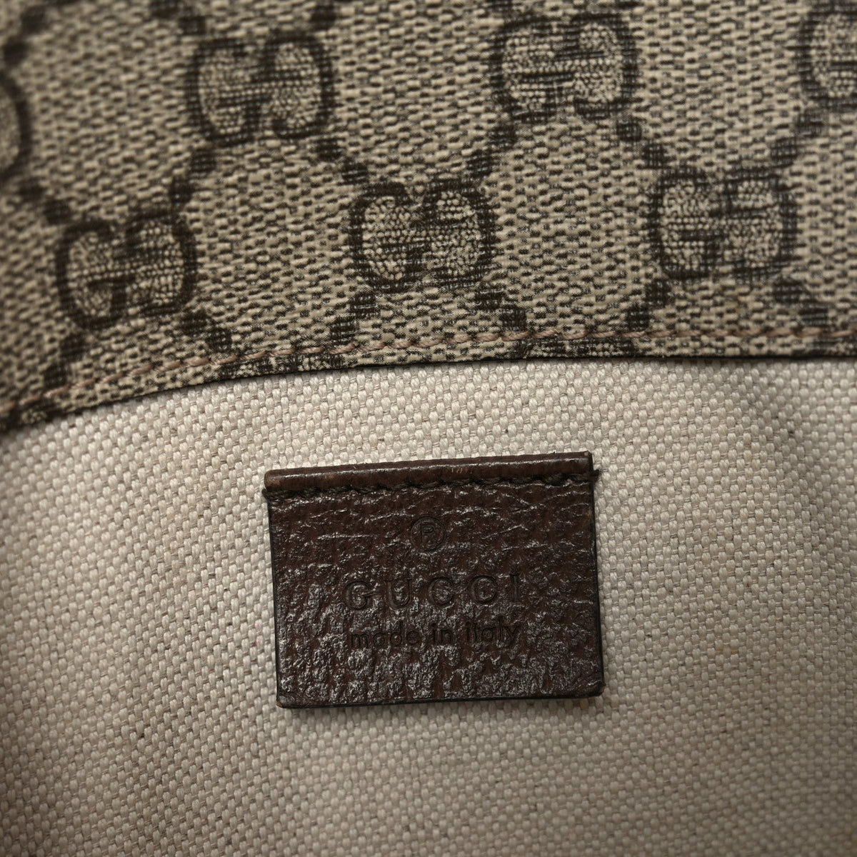 GG Supreme Monogram Neo Vintage Web Belt Bag Brown