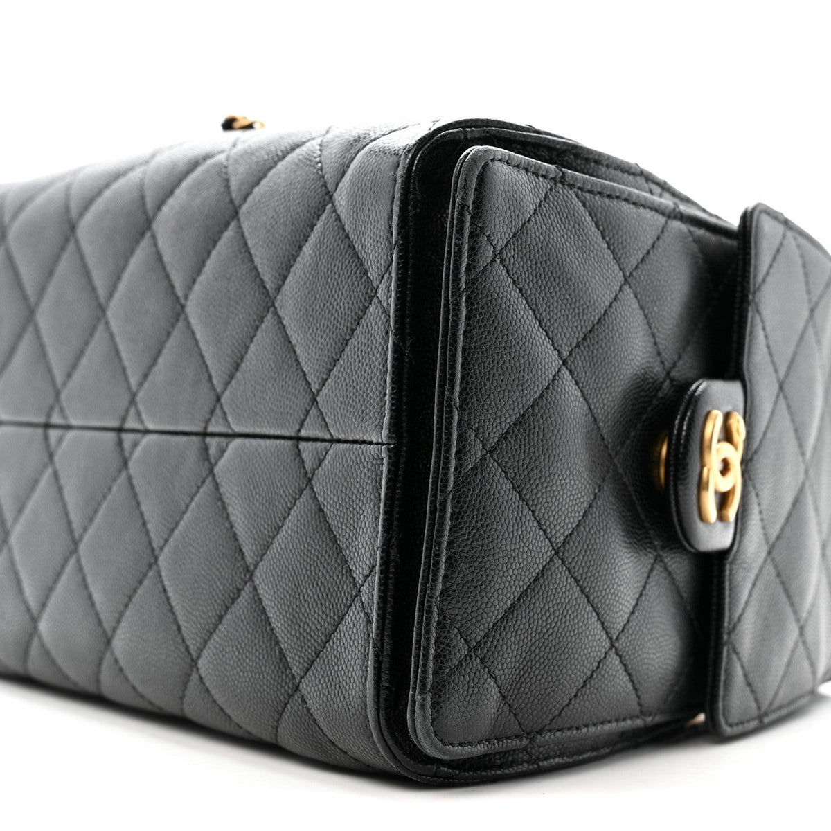 Caviar Quilted Small Chanel 25 Handbag Black