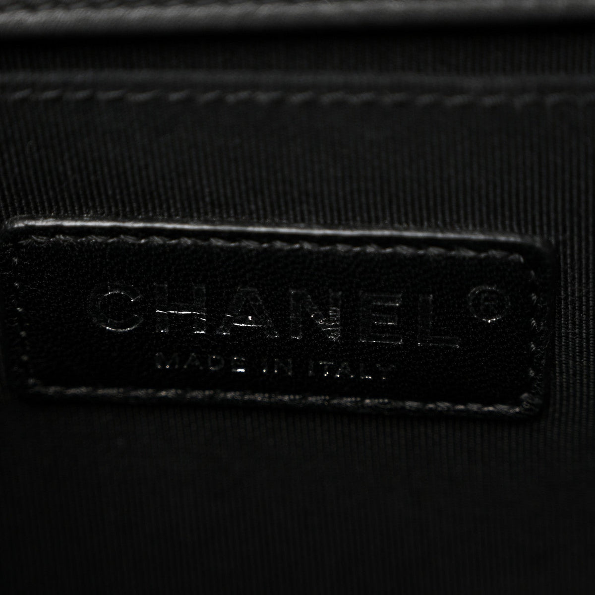 Calfskin Quilted Medium Boy Flap Black