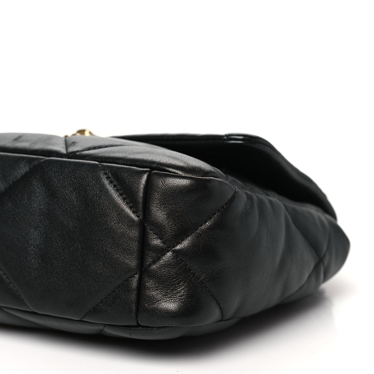 Lambskin Quilted Medium Chanel 19 Flap Black