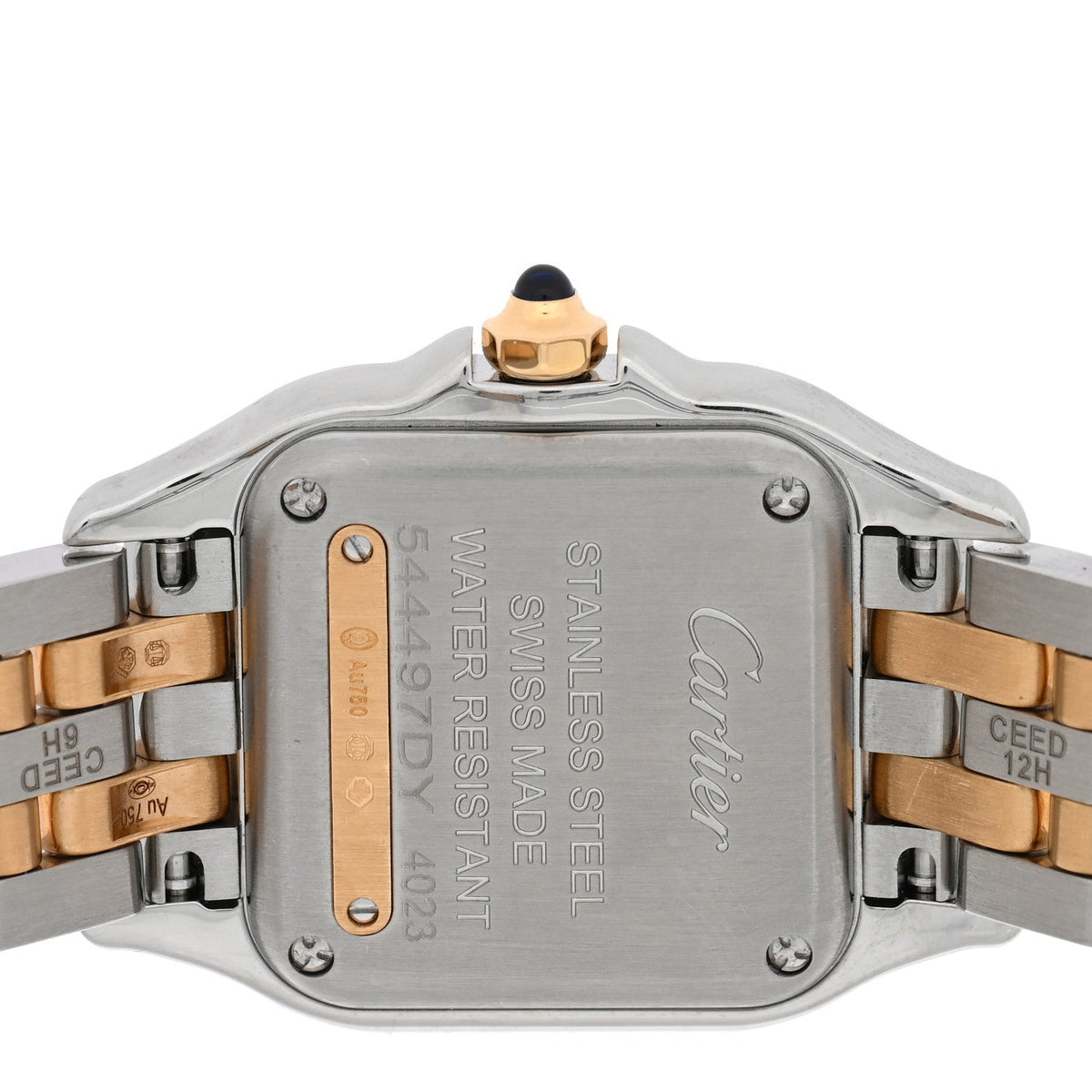 Stainless Steel 18K Yellow Gold 23mm Panthere Quartz Watch