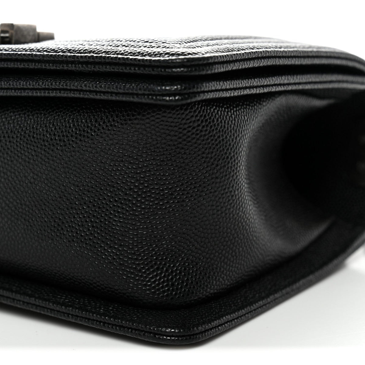 Caviar Quilted Small Boy Flap Black