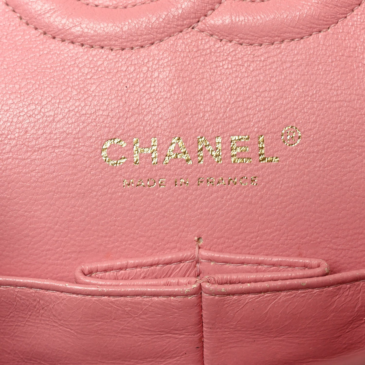 Caviar Quilted Medium Double Flap Pink