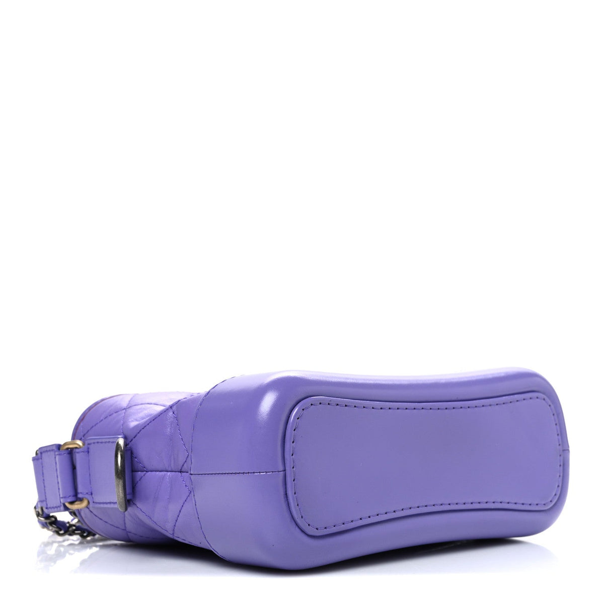 Aged Calfskin Quilted Small Gabrielle Hobo Purple