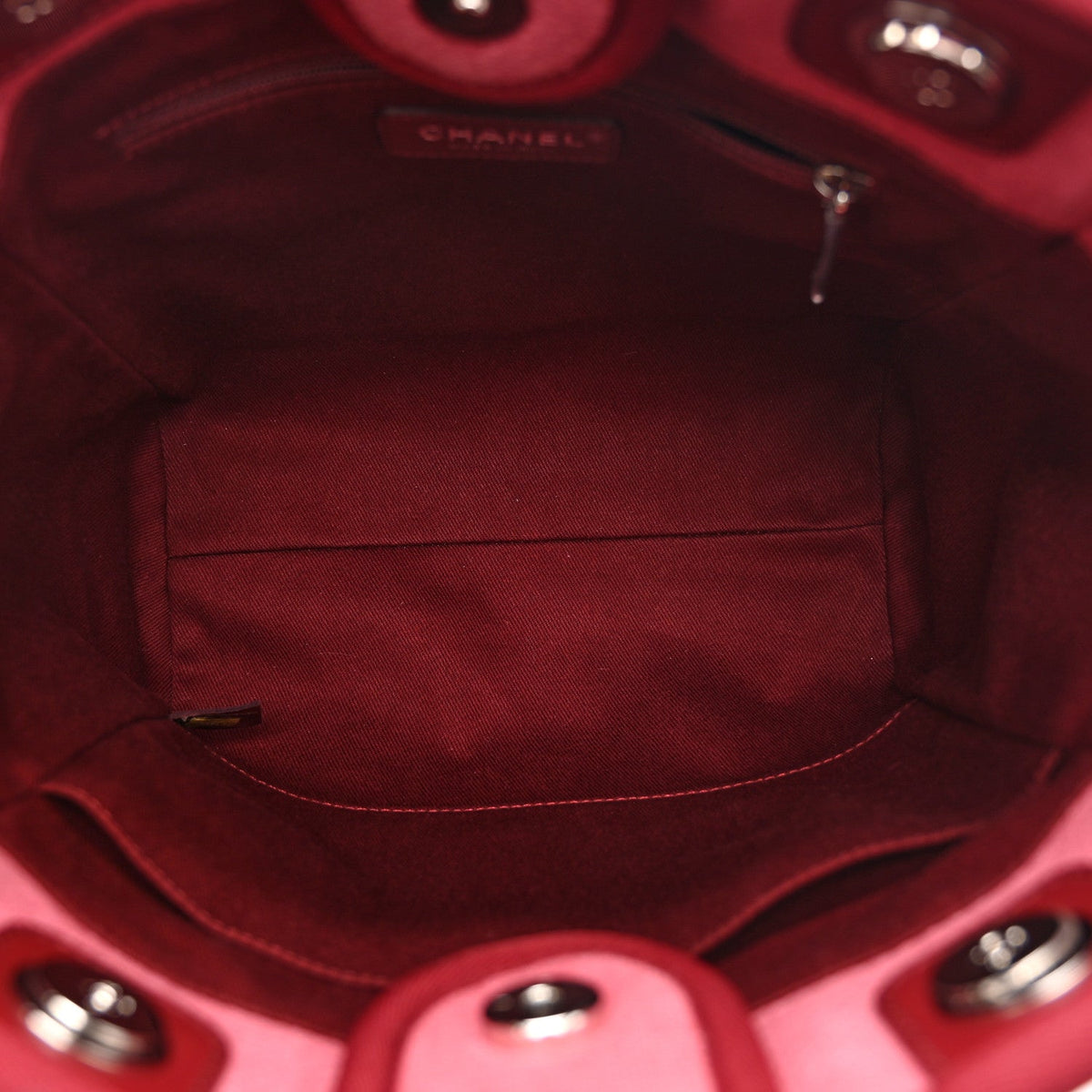 Canvas Mini Deauville Tote Red