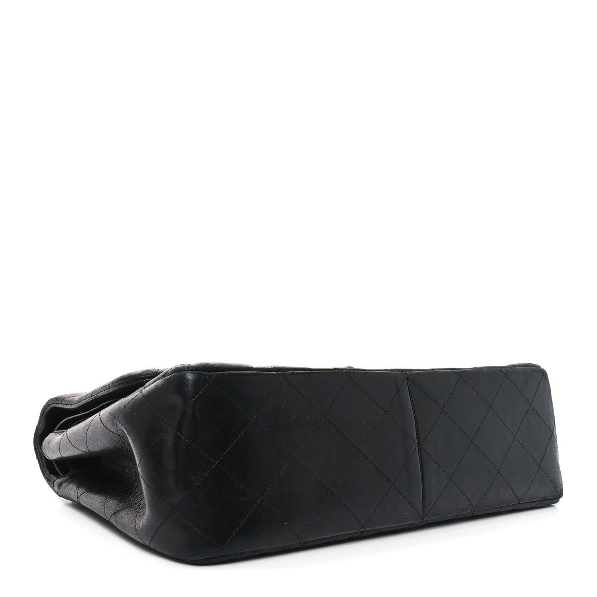 Lambskin Quilted Jumbo Double Flap So Black