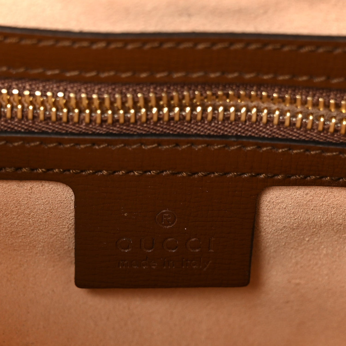 GG Supreme Monogram Azalea Calfskin Web Small Jackie 1961 Hobo Beige Ebony Brown Sugar