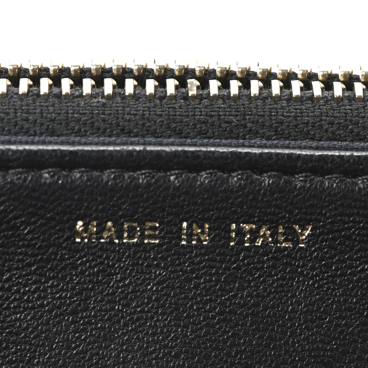 Lambskin Quilted Golden Class Wallet on Chain WOC Black