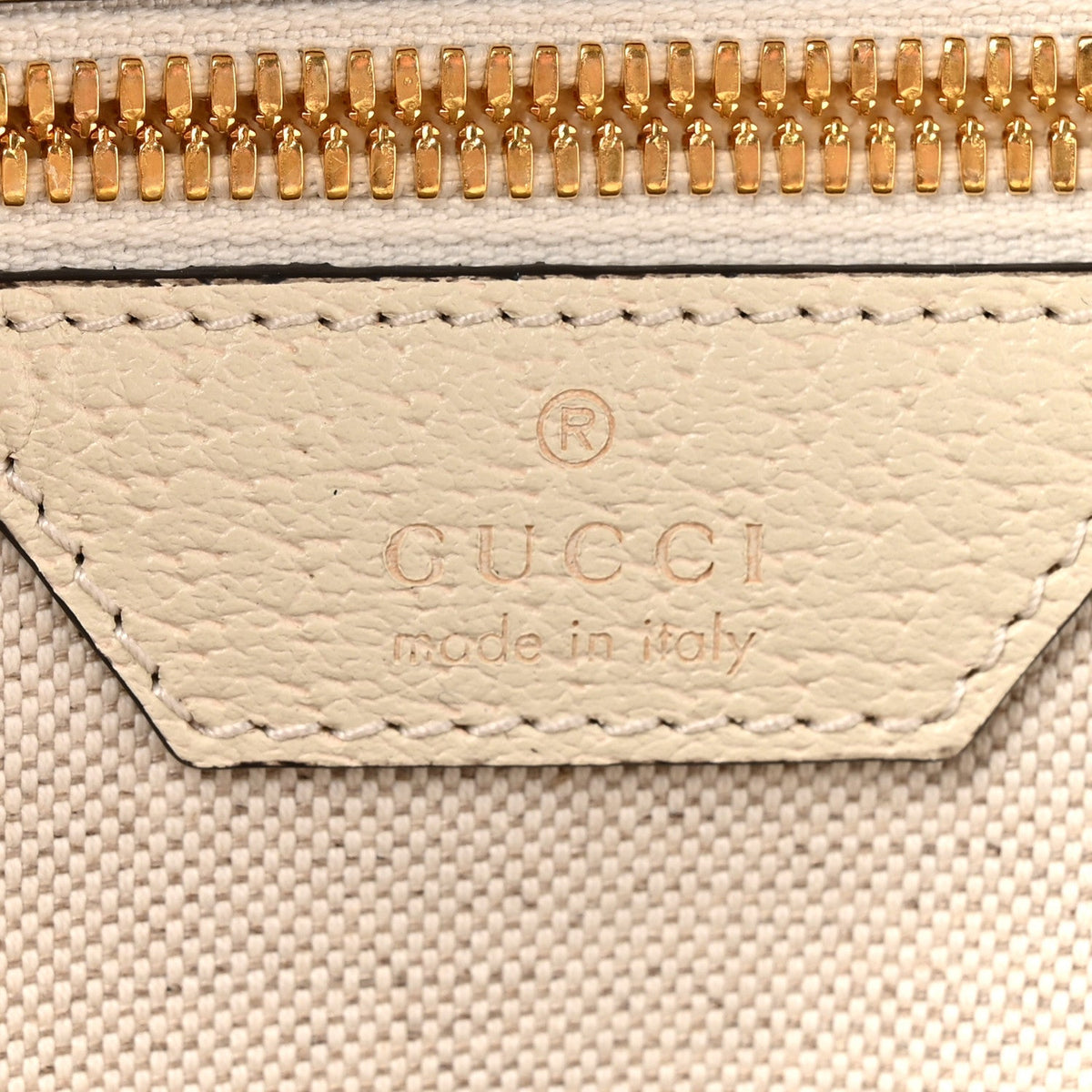 GG Supreme Monogram Textured Calfskin Web Small Ophidia Day Backpack Beige Ebony Mystic White