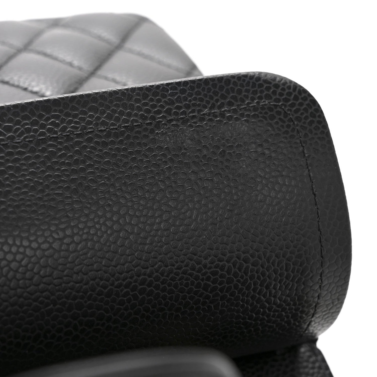 Caviar Quilted Small Double Flap Black
