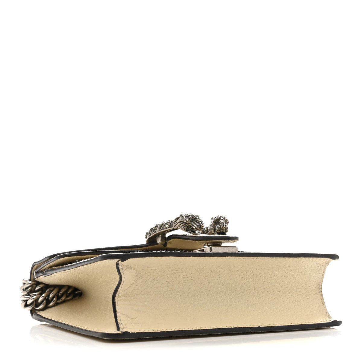 Textured Calfskin Crystal Mini Dionysus Shoulder Bag Mystic White