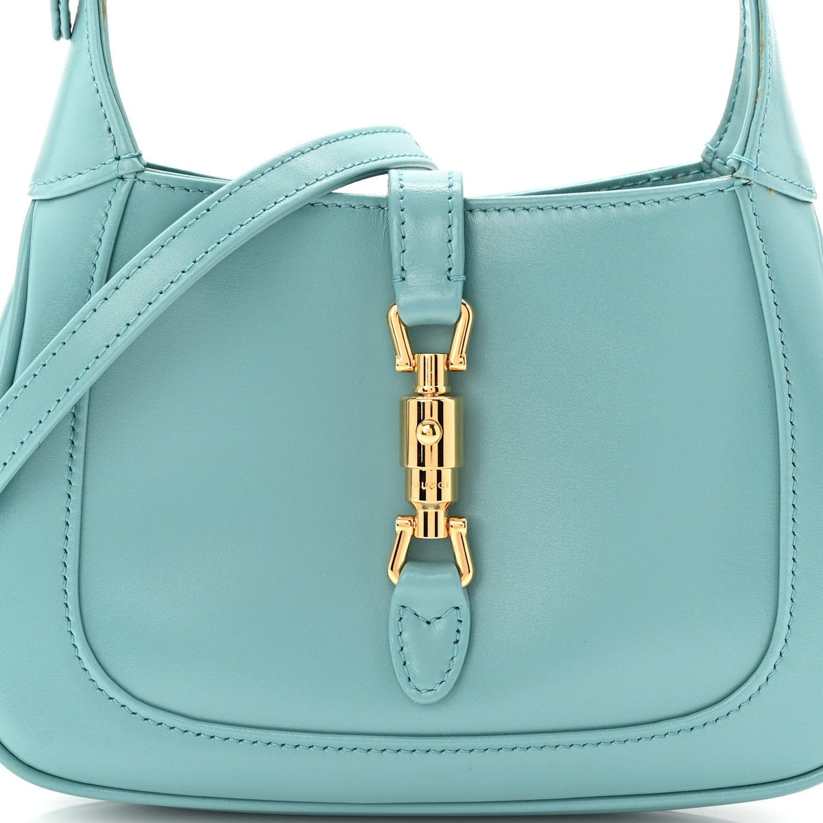 Boarded Dyana Lux Calfskin Mini Jackie 1961 Hobo Dusty Azure