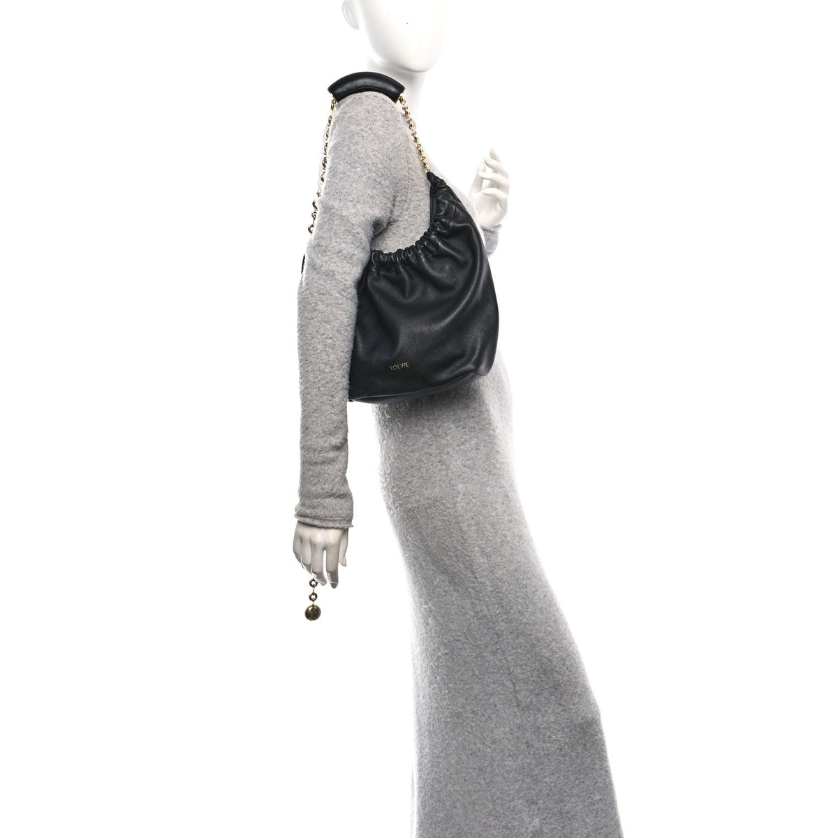 Nappa Small Squeeze Bag Black