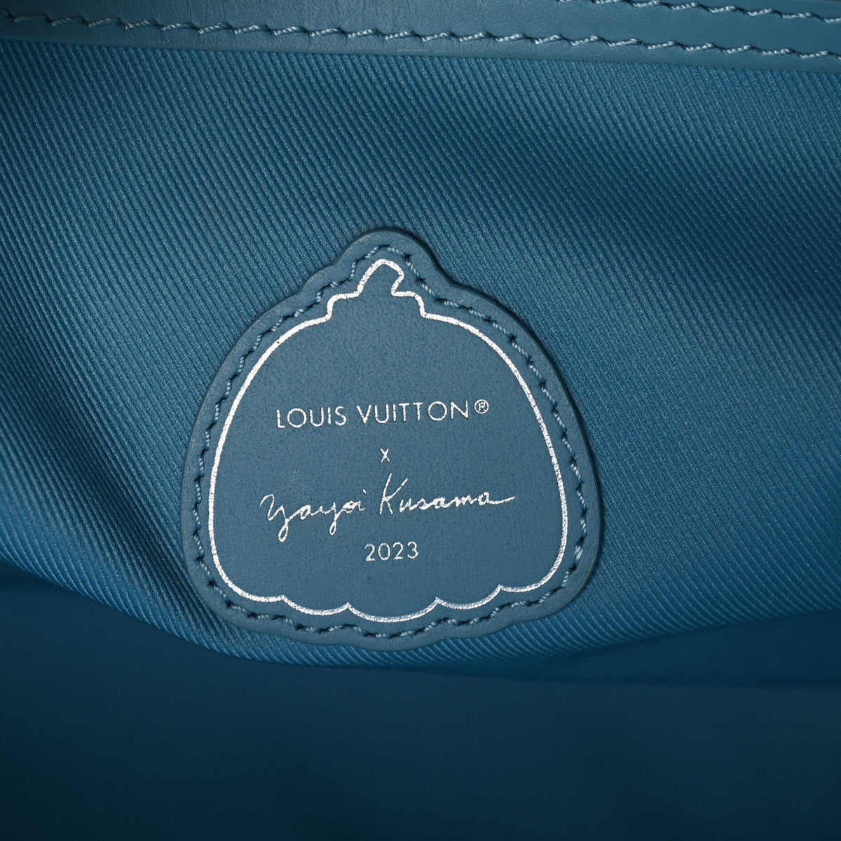 LV X YK Taurillon Monogram Keepall Bandouliere 50 Blue Multicolor
