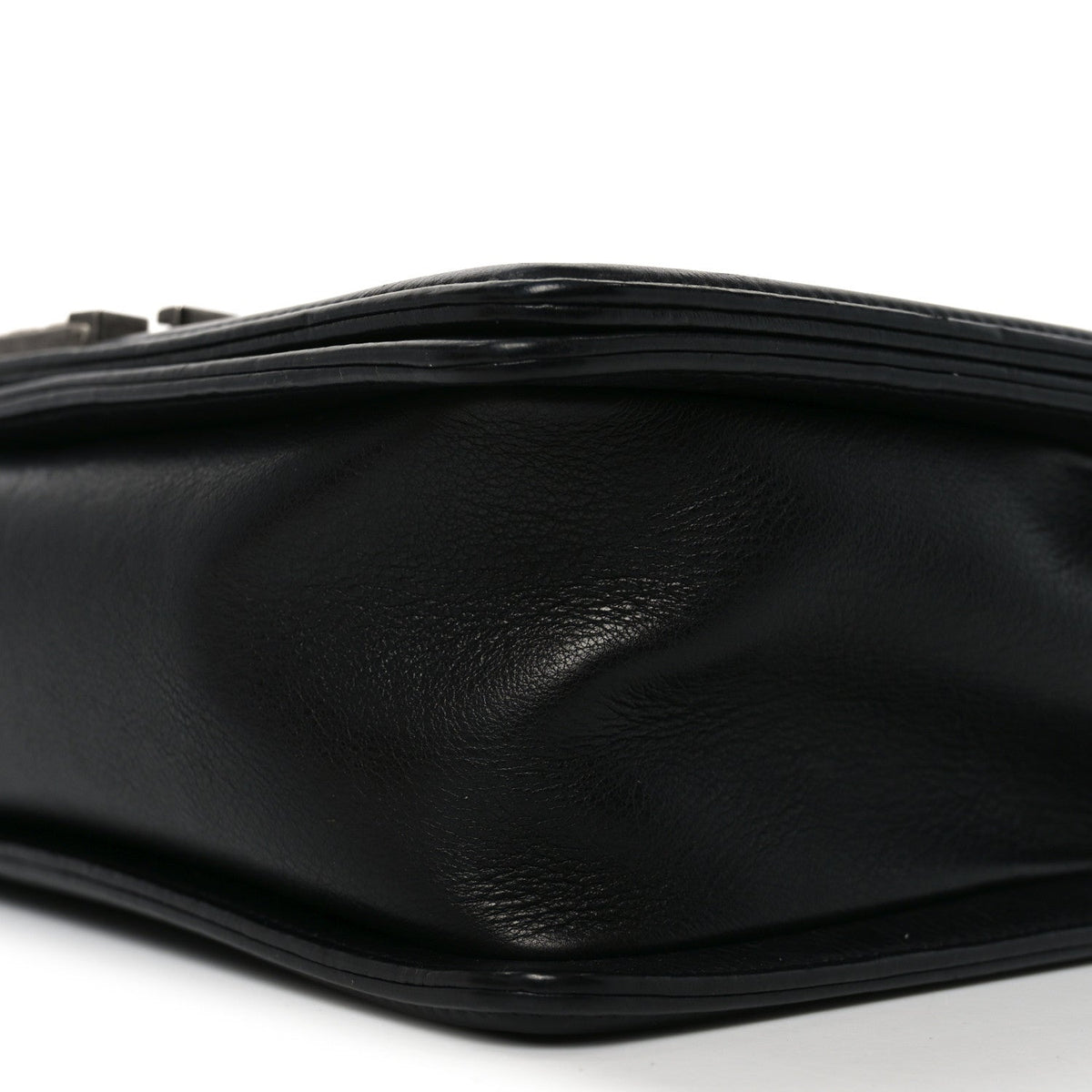 Calfskin Quilted Medium Boy Flap Black
