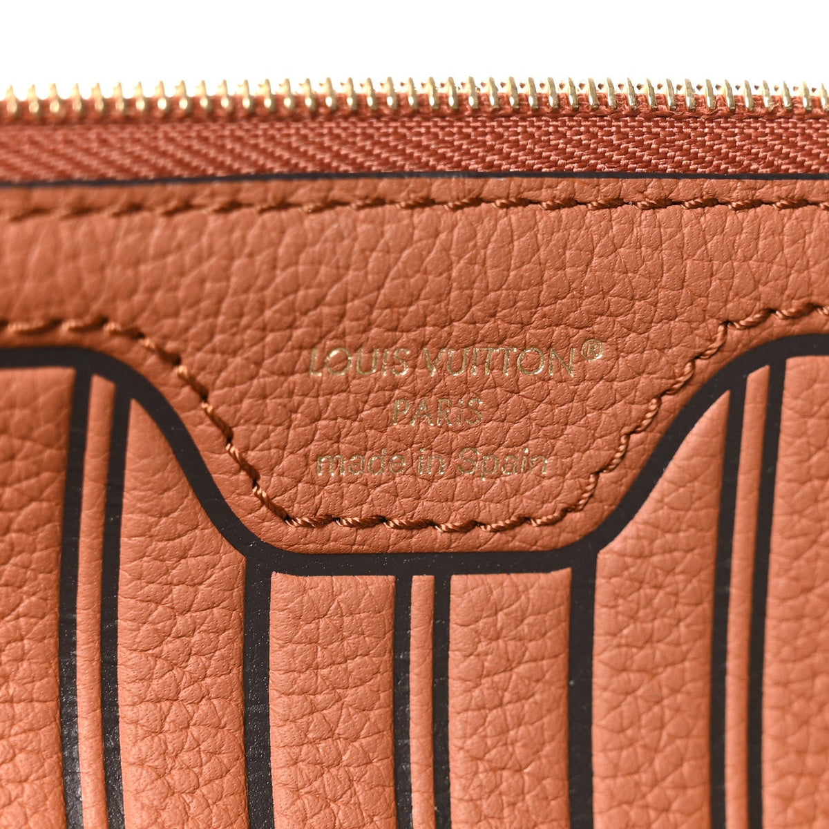 Monogram Calfskin Neo Neverfull Inside Out MM Tan