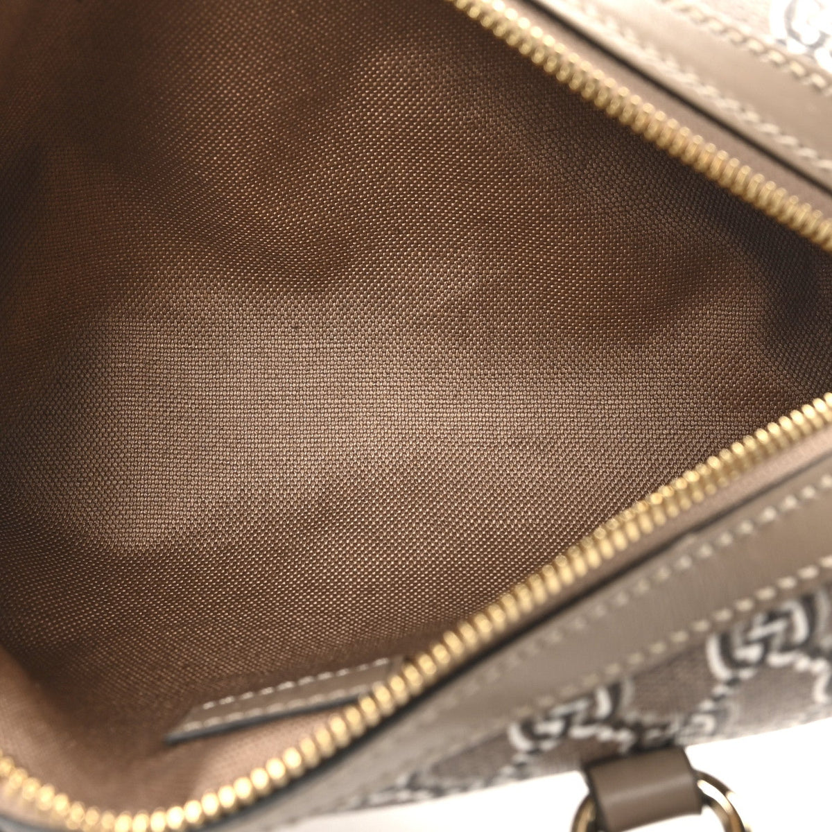 GG Shadow Monogram Ophidia Top Handle Bowler Bag Taupe