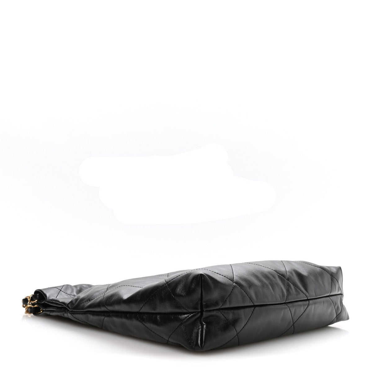 Shiny Calfskin Quilted Small Chanel 22 Black