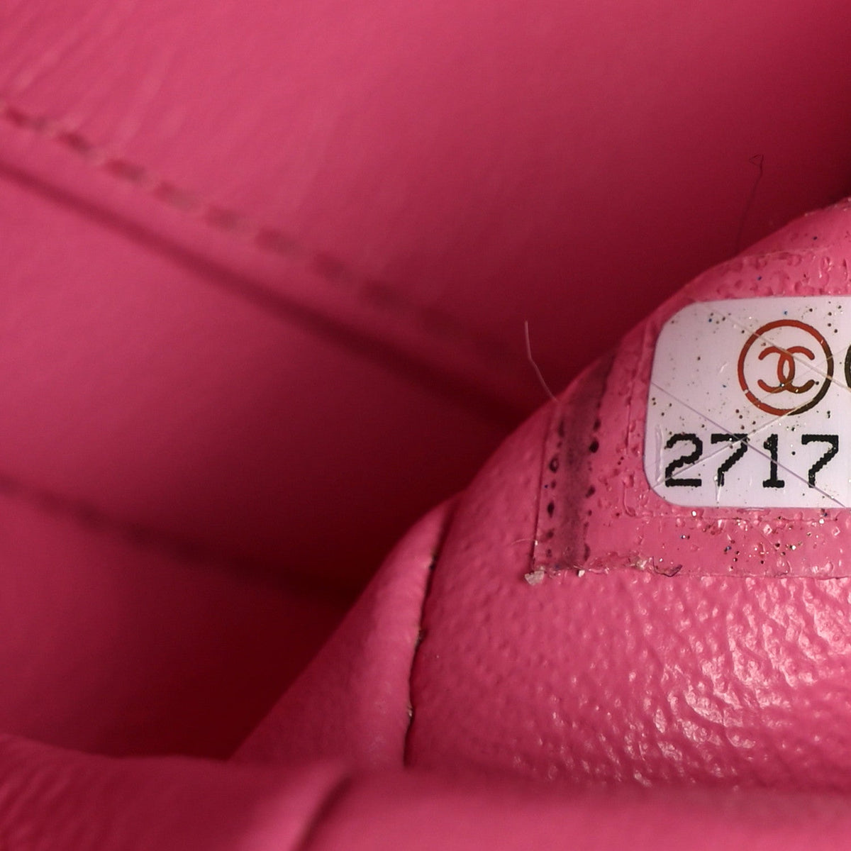 Lambskin Quilted Mini Rectangular Flap Pink